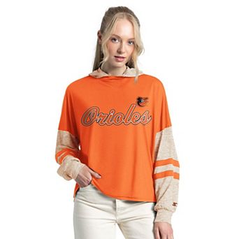 Women's Starter Orange Baltimore Orioles Fuel Up Lightweight Hoodie