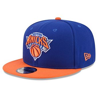 Men's New Era Blue New York Knicks Two-Tone 9FIFTY Snapback Hat