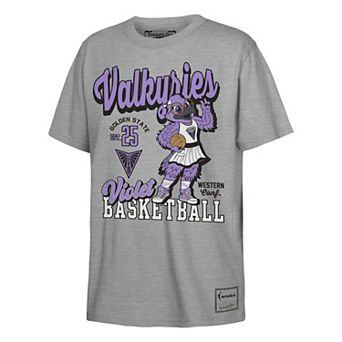 Youth Mitchell & Ness Heather Gray Golden State Valkyries That Girl T-Shirt