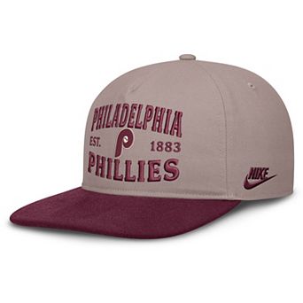 Men's Nike Light Brown/Maroon Philadelphia Phillies Pro A-Frame Adjustable Hat