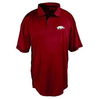 Men's Big and Tall Profile Cardinal Arkansas Razorbacks Color Block Panel Polo