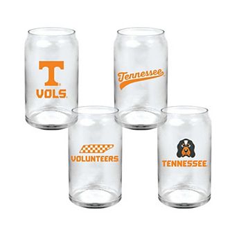 Indigo Falls Tennessee Volunteers Core Collectors Glass Can 4-Pack Set