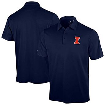 Men's Antigua Navy Illinois Fighting Illini Unshakeable Solid Polo