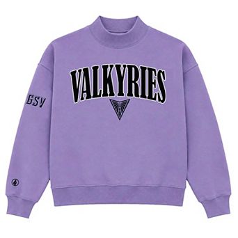 Unisex FISLL Lavender Golden State Valkyries Mock T-Neck Sweatshirt