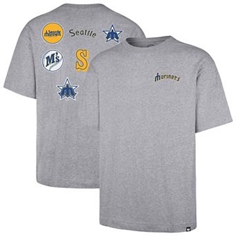 Men's '47 Gray Seattle Mariners History Lock Foundation T-Shirt