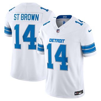 Men's Nike Amon-Ra St. Brown White Detroit Lions Vapor F.U.S.E. Stitched Limited Jersey