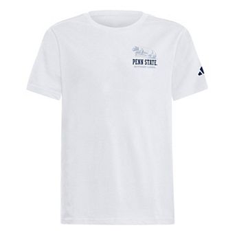 Youth adidas Penn State Nittany Lions White Out Secondary T-Shirt