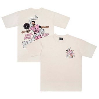 Unisex Peace Collective Lionel Messi Cream Inter Miami CF Player Graphic Premium T-Shirt