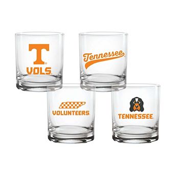Indigo Falls Tennessee Volunteers Core 4-Pack Collectors Rocks Glass Set