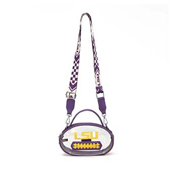 Women's Montana West No Color LSU Tigers Clear Crossbody Bag