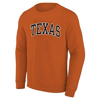Men's Big and Tall Champion Texas Orange Texas Longhorns Arch Applique Sweatshirt