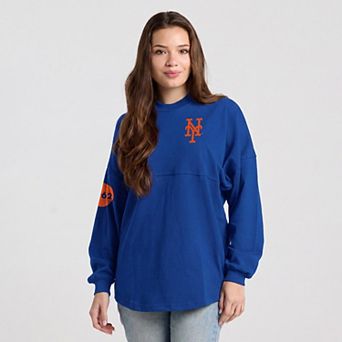 Women's Fanatics Royal New York Mets Spirit Jersey Heavyweight Long Sleeve T-Shirt