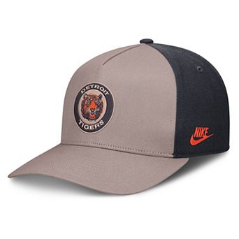Men's Nike Light Brown/Navy Detroit Tigers Cooperstown Rise A-Frame Adjustable Hat