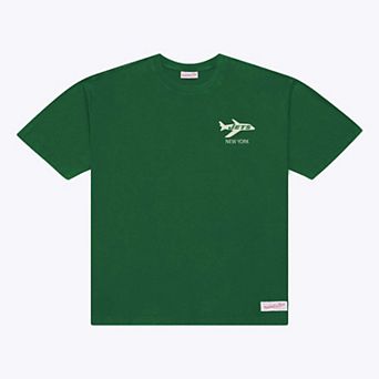 Men's Mitchell & Ness Green New York Jets Core Essentials Micro Logo T-Shirt
