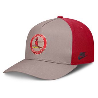 Men's Nike Light Brown/Red St. Louis Cardinals Cooperstown Rise A-Frame Adjustable Hat