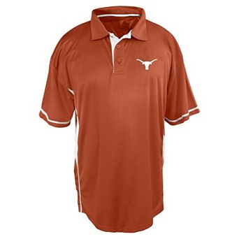 Men's Big and Tall Profile Texas Orange Texas Longhorns Color Block Panel Polo