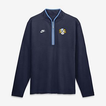 Men's Nike Navy North Carolina Tar Heels Courtside Victory Dri-FIT Half-Zip Pullover