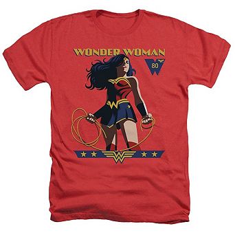Wonder Woman Stance Adult Heather T-shirt