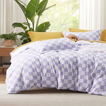 Bedsure Duvet Cover - Reversible Checked Plaid Duvet Cover Set with Zipper Closure, Bedding Set
