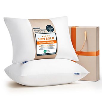 Bedsure Pillows - Hotel Collection Bed Pillows for Sleeping, with Down Alternative Filling, Soft