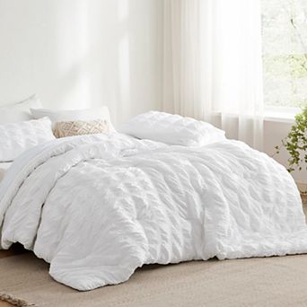 Bedsure Queen Comforter Sets - Seersucker, Cloud Comforter Bed in a Bag, Lightweight Soft Comforter