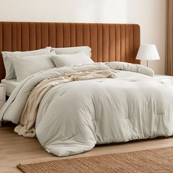 Bedsure Dark Bed Set, Soft Bed in a Bag, Alternative Comforter Set for All Seasons, Breathable