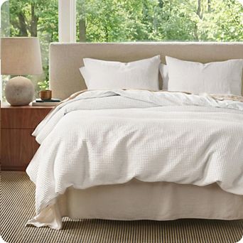Bedsure Cotton Duvet Cover California - 100% Cotton Waffle Weave Coconut Duvet Cover, PureWoven