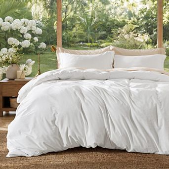 Bedsure Textured Duvet Cover - Cotton-Like Polyester Jacquard Duvet Cover Set for All Seasons
