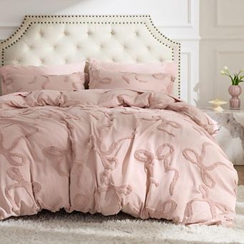 Bedsure Tufted Comforter Sets, GentleSoft™ Bow Cute Bedding Room Decor, Gifts for Girls Teens