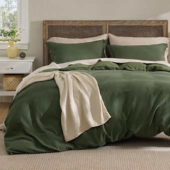 Bedsure Waffle Weave Duvet Cover, Luxury, Soft & Breathable Comforter Cover for All Season