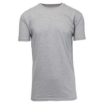 Blue Ice Men's Short Sleeve Crew Neck Modern Fit Cotton Blend Classic Tee (UP TO 5XL)