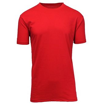 Blue Ice Men's Short Sleeve Crew Neck Modern Fit Cotton Blend Classic Tee (UP TO 5XL)