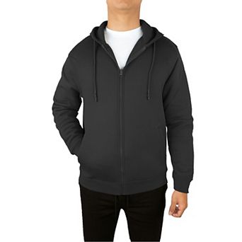Blue Ice Men's Fleece Line Full Zip-Up Hoodie Sweatshirt