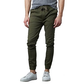Mens Slim-Fit Cotton Twill Jogger Pants (S-2XL)