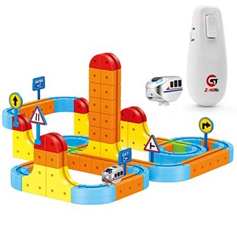 Contixo MT5 3D Gear Track 147 pc Train Building Set with Remote Control, Ages 6+