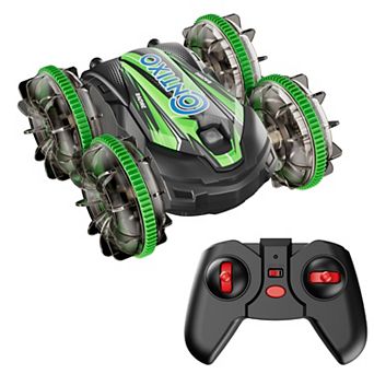 Contixo AV1 Amphibious 4WD RC Stunt Car with LED Lights and Auto Demo, Ages 6+