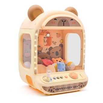 Contixo CM1 Capybara Claw Machine with LED Lights, Music, Toys & Capsules, Ages 3+