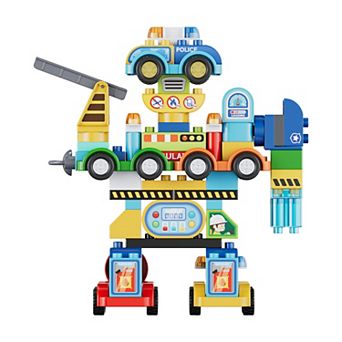 Contixo TF1 2-in-1 Vehicle-to-Robot Building Set, 93 Pieces, Ages 3+