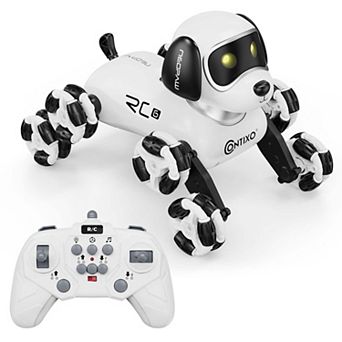 Contixo RC6 NeoPaw 8-Wheel RC Robot Dog with Lights, Sounds and Auto Demo, Ages 6+