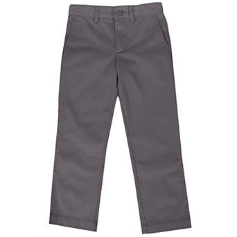 Boys Flat Front School Uniform Pants(Big Boys)