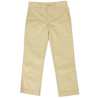 Boys Flat Front School Uniform Pants(Big Boys)