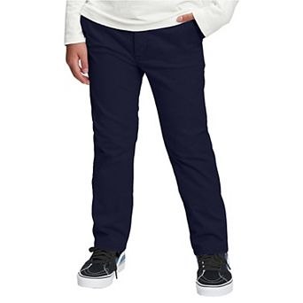 Boy's Stretch Slim Fit School Uniform Chino Pants