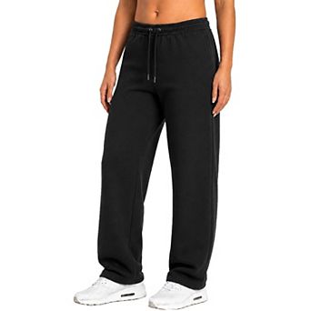 Blu Rock Women's Loose Fit Tech Fleece Performance Sweatpants with Open Bottom