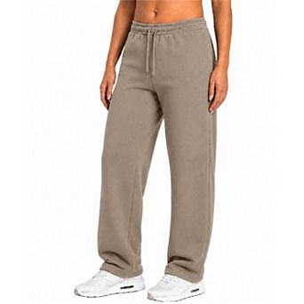 Blu Rock Women's Loose Fit Tech Fleece Performance Sweatpants with Open Bottom