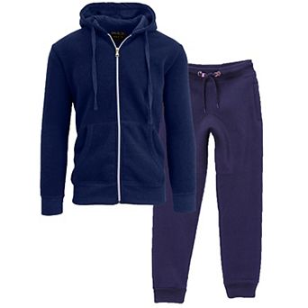 Galaxy By Harvic Boy's Fleece Jogger Sweatpants and Hoodie Sweatshirt Set