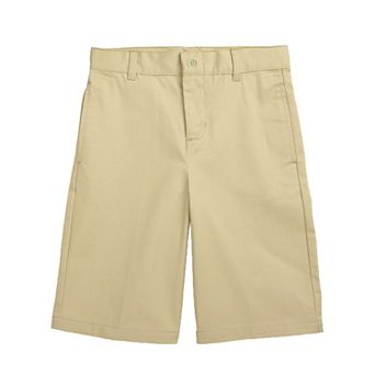 Boy's Stretch Slim Fit School Uniform Twill Shorts