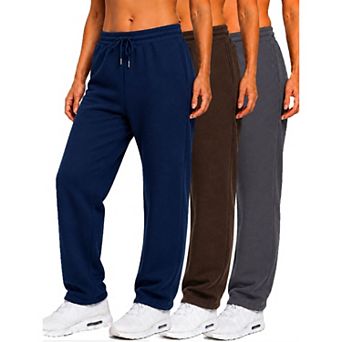 Galaxy by Harvic 3-Pack Women's Loose Fit Fleece Jogger Sweatpants (S-5XL)
