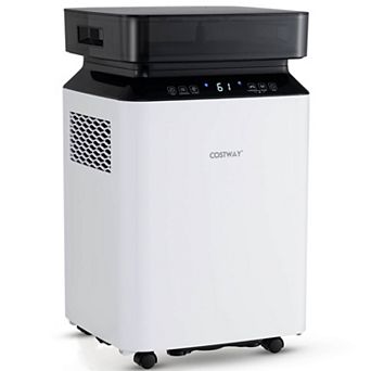 Costway 35-Pint(DOE) Dehumidifier with Continuous & Auto Mode Large Water Tank 4,500 Sq.ft