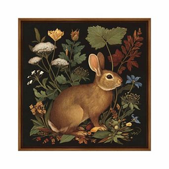 Martha Stewart Bedford Woodland Rabbit Study Framed Wall Art