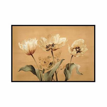 Martha Stewart Bedford White Tulip Study Framed Wall Art
